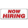 Signmission NOW HIRING BANNER SIGN apply inside hiring signs employment job jobs work B-Now Hiring